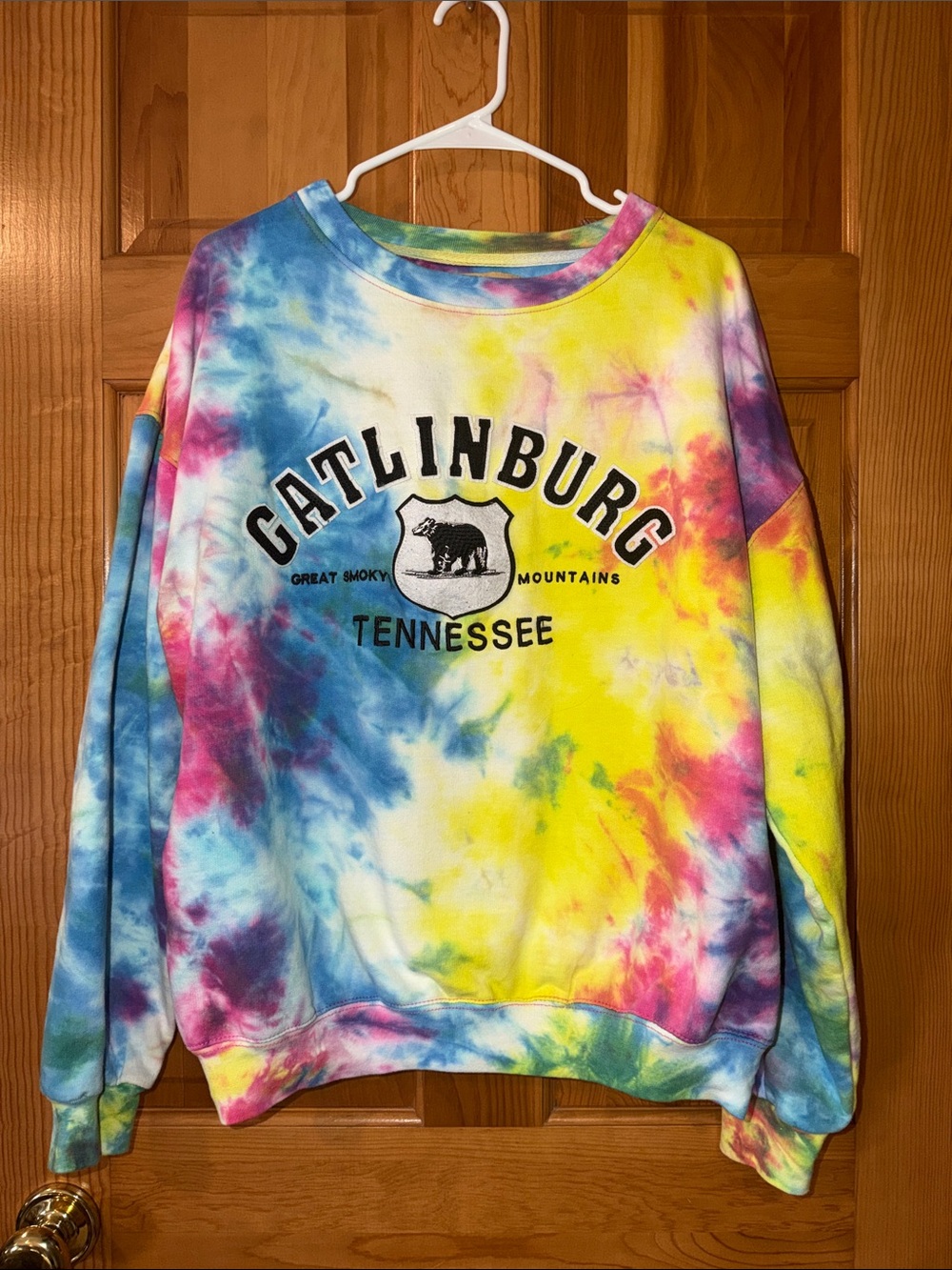 Tie-Dye Gatlinburg Tennessee Crewneck Sweatshirt - Multicolor